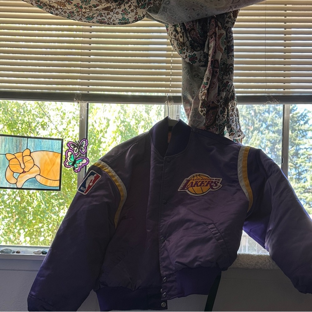 XL Kids / XS/S Women Purple Lakers Jacket